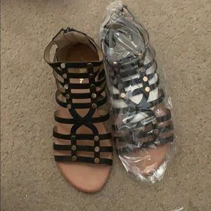 Black Gladiator Sandals